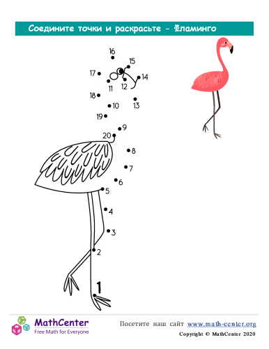 Фламинго - Рисуем От Точки К Точке 20