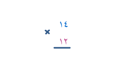 الضرب المطوَّل المكون من رقمين في رقمين
