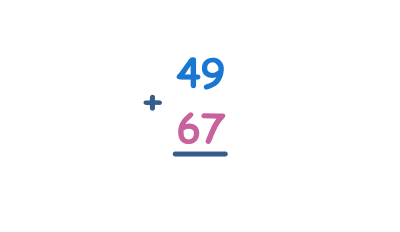 2-digit Addition with regrouping (Ones and Tens)