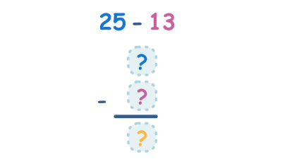 2-digit Subtraction without borrowing (rewriting the question in columns)