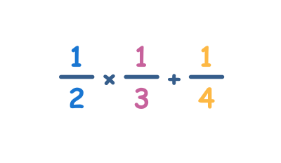 4 operations with fractions