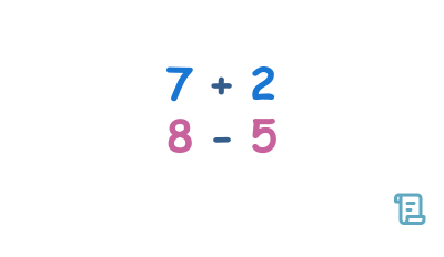 Add and subtract problems to 10