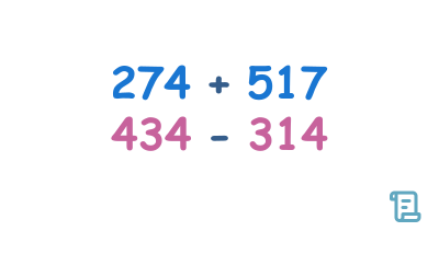 Add and Subtract three-digit numbers Problems