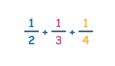 Adding fractions with unlike denominators multiple addends