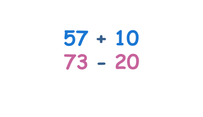 Addition and subtraction of 10s