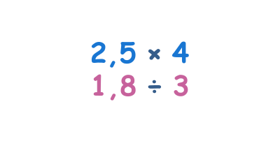 Multiplier et diviser des nombres décimaux