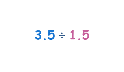 Mental division of decimals by decimals