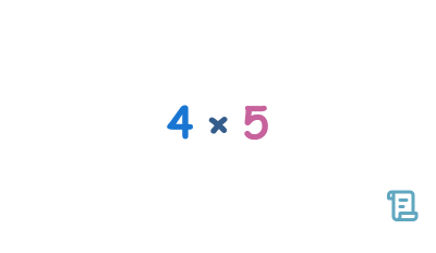 Multiplication problems to 5×5