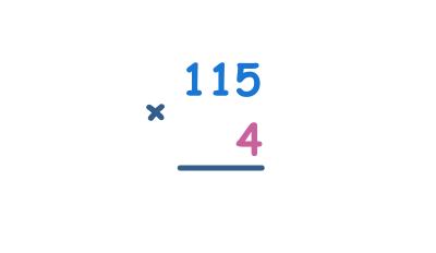 Multiplier des nombres à 3 chiffres par des nombres à 1 chiffre - multiplier par 1-5