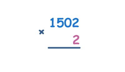 Multiply 4-digit numbers by 1-digit