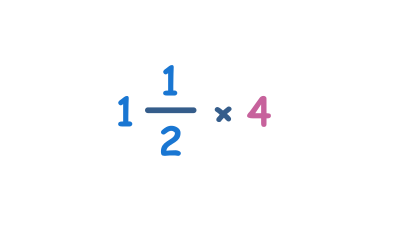 Multiplying Mixed Fractions by whole numbers