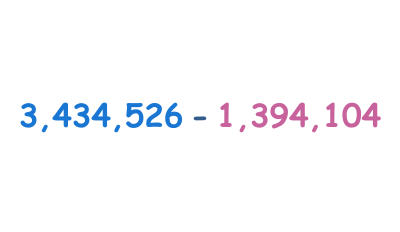 Subtracting big numbers challenges