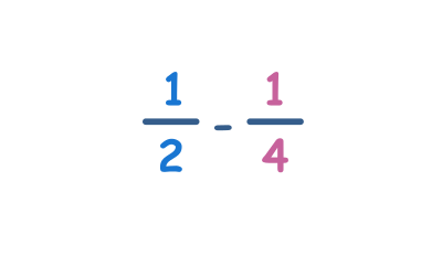 Soustraction de fractions